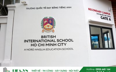 CẢI TẠO KHÔI LẦU 4 TRƯỜNG BRITISH INTERNATIONAL SCHOOL HỒ CHÍ MINH