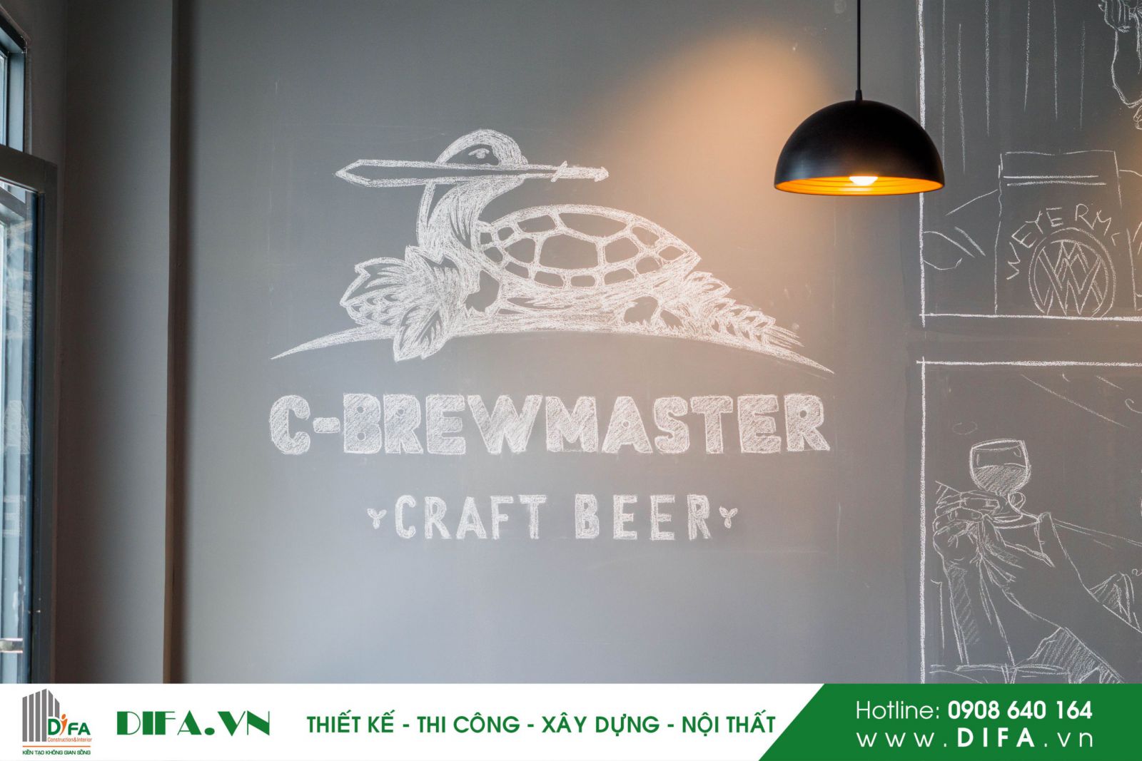 Thiết kế thi công nhà hàng đẹp - Nhà hàng bia C-brewmaster | Diệp Gia