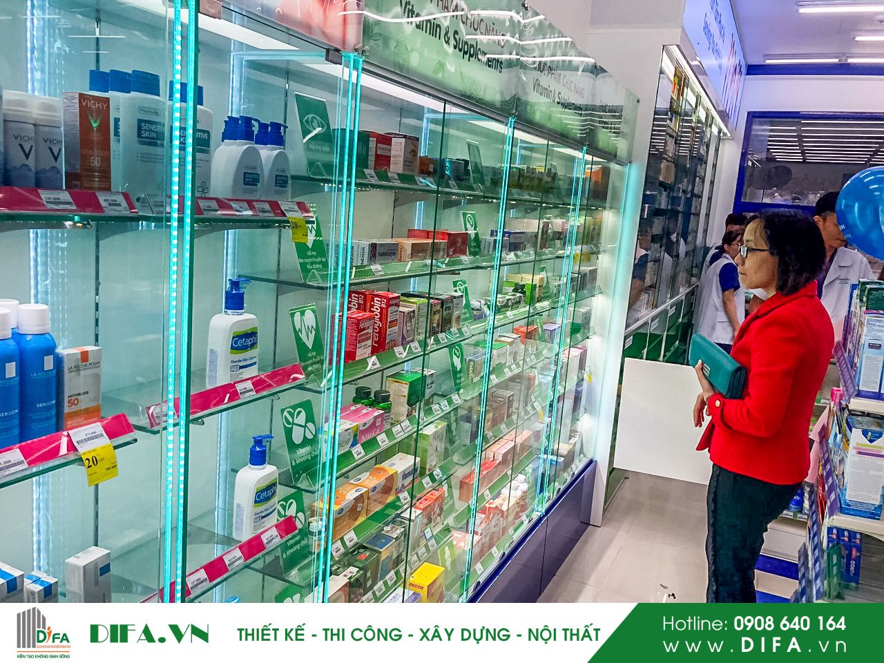 Thi công xây dựng chuỗi cửa hàng - Nhà thuốc Pharmacity số 291 - 293 Nguyễn Văn Linh - Đà Nẵng